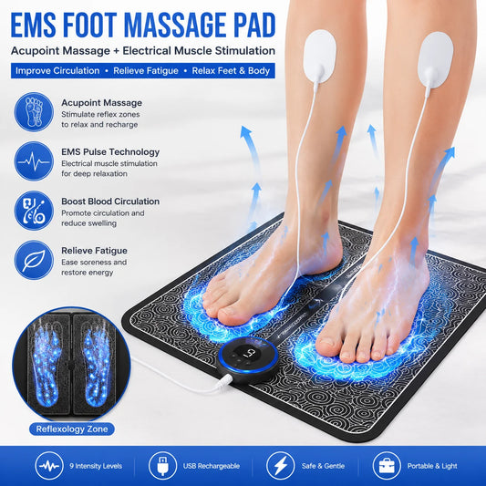 EMS Foot Massager Pad – Pain Relief & Relaxation